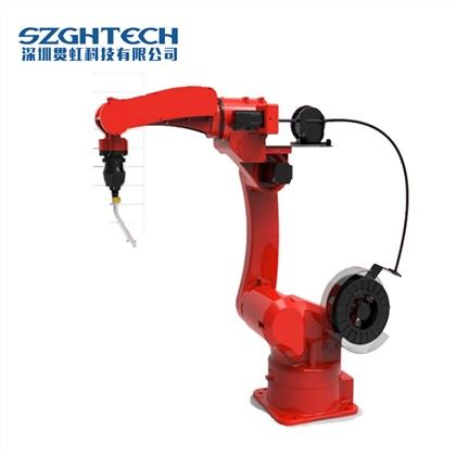 The SZGH-H1500-B-6 robot based on the existing LH1850-B-6 is specially designed for welding.
Compared with the previous model, this product has a higher floor space and stabler construction; moreover, there is a fully enclosed axis to effectively prevent welding spatters from damaging cables of the robot.