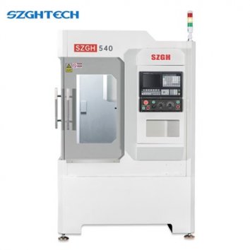 The SZGH-540 CNC milling machine is designed for 8-station processing of copper, iron, aluminum, and stainless steel workpieces up to 500mm x 400mm.
It is compatible with standard machining centers and supports functions such as drilling, tapping, milling, and engraving. Featuring patented technologies like high rigidity and an anti-deformation structure, it is ideal for processing stainless steel parts with tapping up to 8mm and drilling up to 10mm. Its compact design allows one operator to manage multiple machines, boosting per capita output efficiency and reducing processing costs.