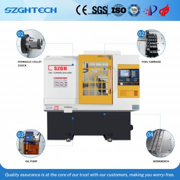 What are the benefits of adding a turret to the SZGH-46J lathe?